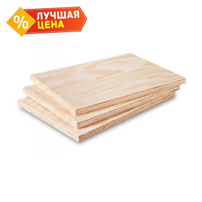 Фанера ФК сорт 2/3 8х1525х1525 мм